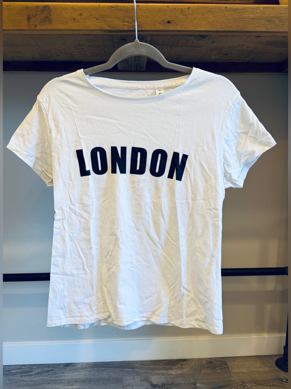 White "London" Graphic Tee - Women's Casual Top XL